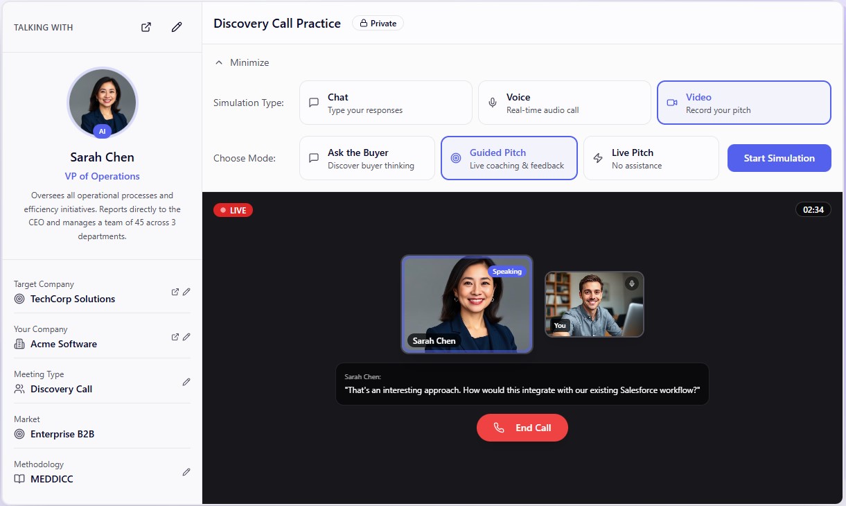 Sales Innovator- AI-Powered Sales Simulation